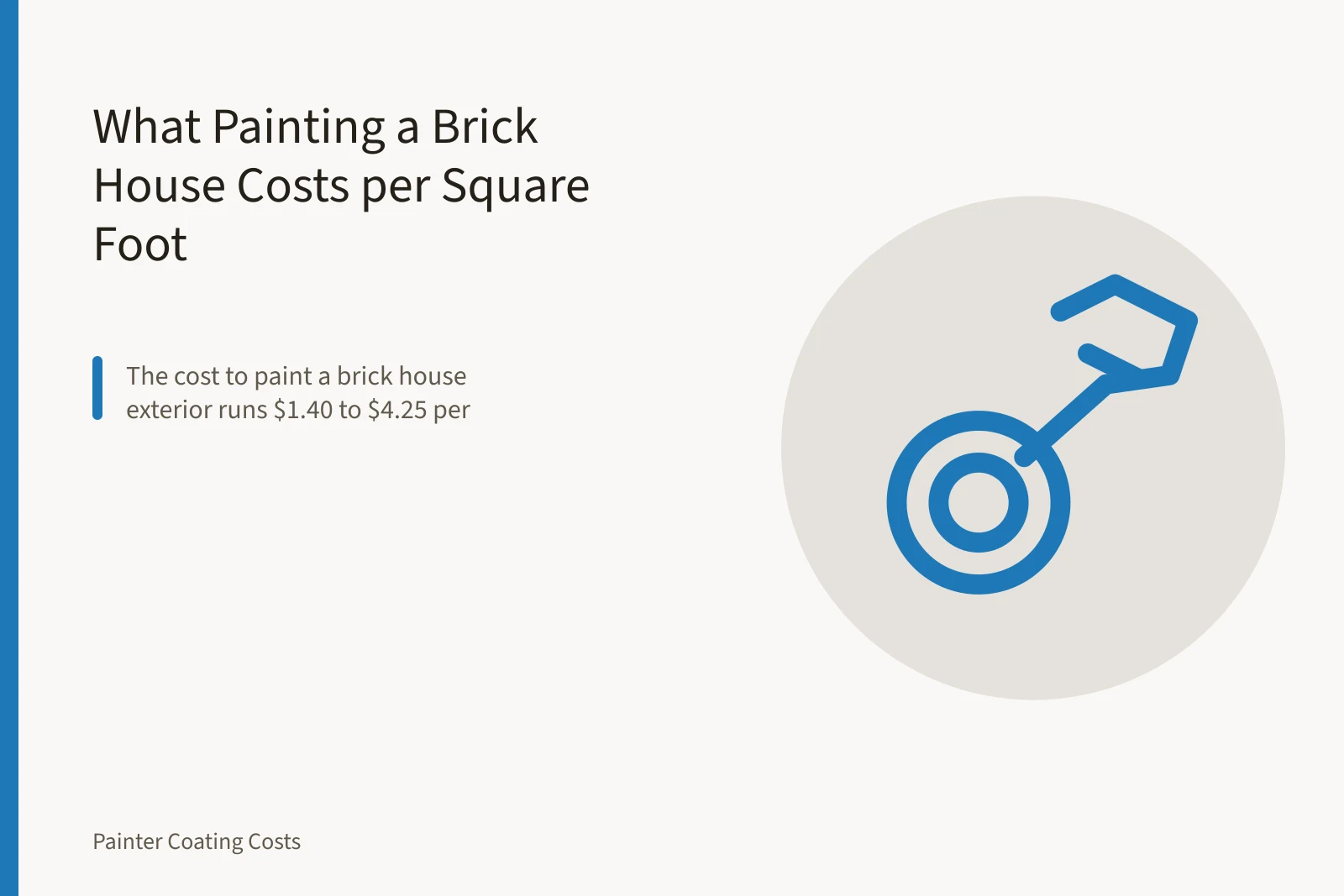 Painter brushing breathable masonry coating onto a brick house exterior wall. What Painting a Brick House Costs per Square Foot