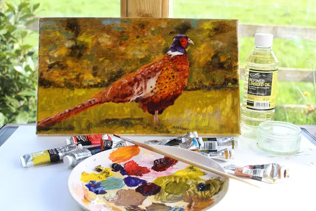 oil painting, artist studio, artist, oil paint, painting palette, canvas, brush, studio, painting, painter, artistic, paintbrush, paint, workshop, creative, oil, picture, education