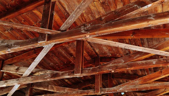 ceiling construction, wood, ceiling, roof construction, construction, bar, roof, ceiling beams, historical. Painting a Ceiling: Cost per Square Foot and What Changes the Price